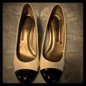 COPY - Predictions White/Black Kitten Heels
